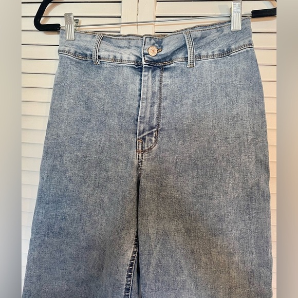 Rewash Denim Cropped Wide Leg Pants - Picture 6 of 7